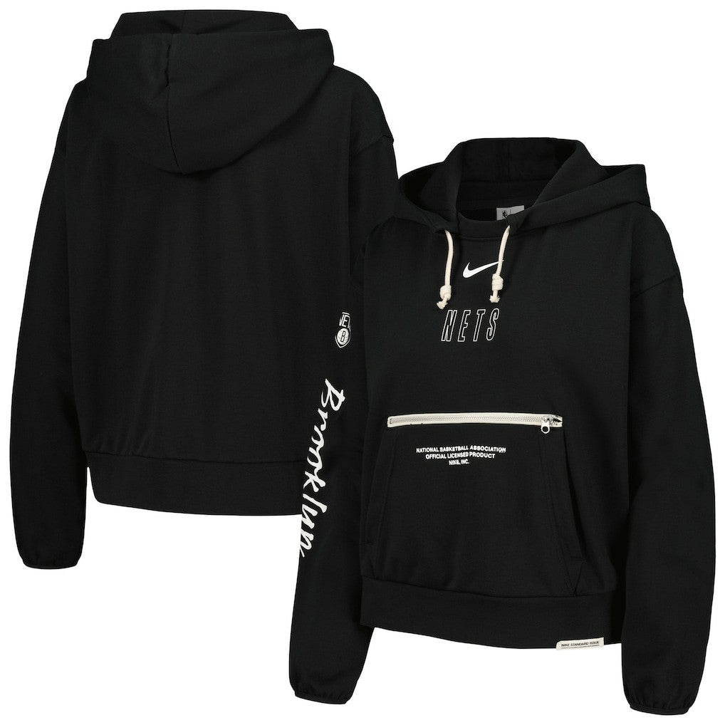 Nike Brooklyn Nets Women's Courtside Standard Issue Performance Pullover Hoodie