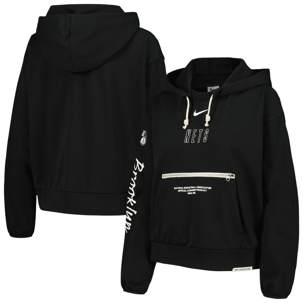 Nike Brooklyn Nets Women's Courtside Standard Issue Performance Pullover Hoodie