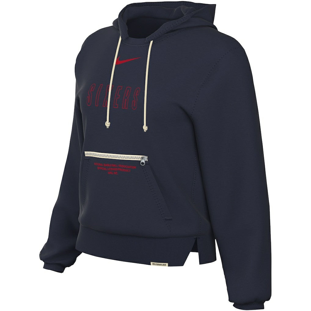Nike Philadelphia 76ers Women's Courtside Standard Issue Performance Pullover Hoodie