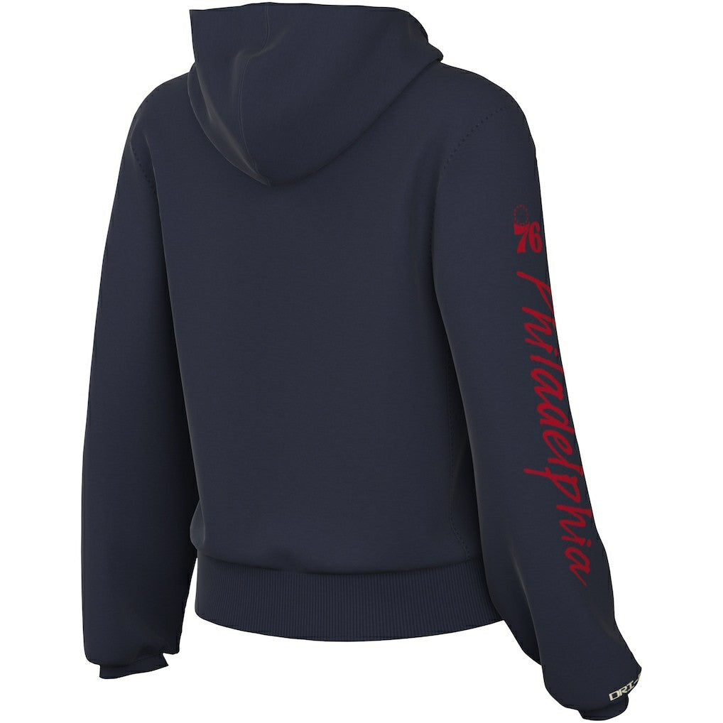 Nike Philadelphia 76ers Women's Courtside Standard Issue Performance Pullover Hoodie