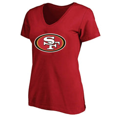 Christian McCaffrey  Women's Plus Size Fair Catch Name & Number Scoop Neck T-Shirt - San Francisco 49ers T-shirts