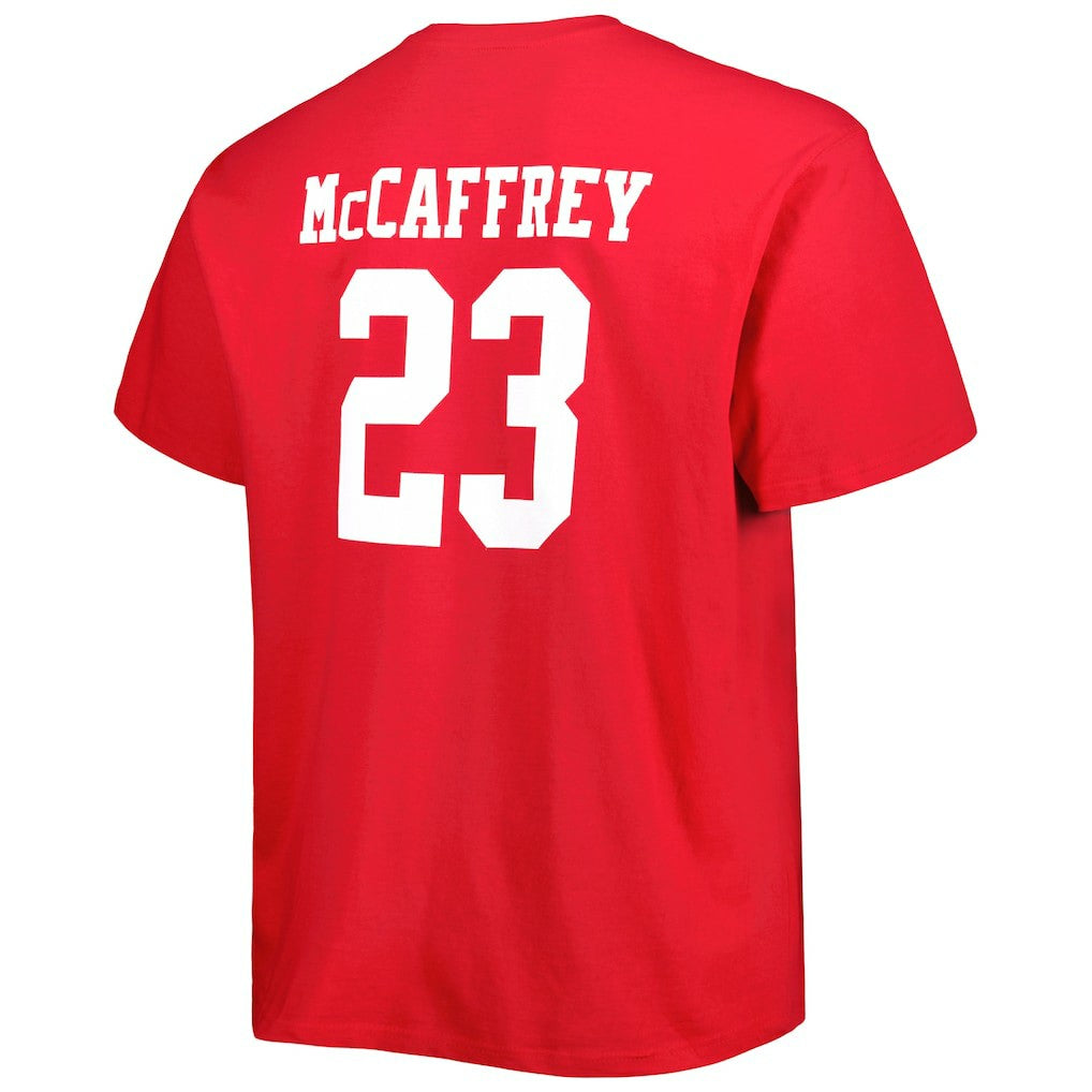 Christian McCaffrey  Big & Tall Player Name & Number T-Shirt - San Francisco 49ers T-shirts