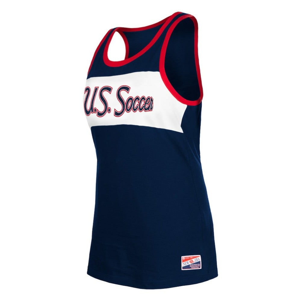 USWNT 5th & Ocean by New Era Women's Throwback Jersey Racer Tank Top