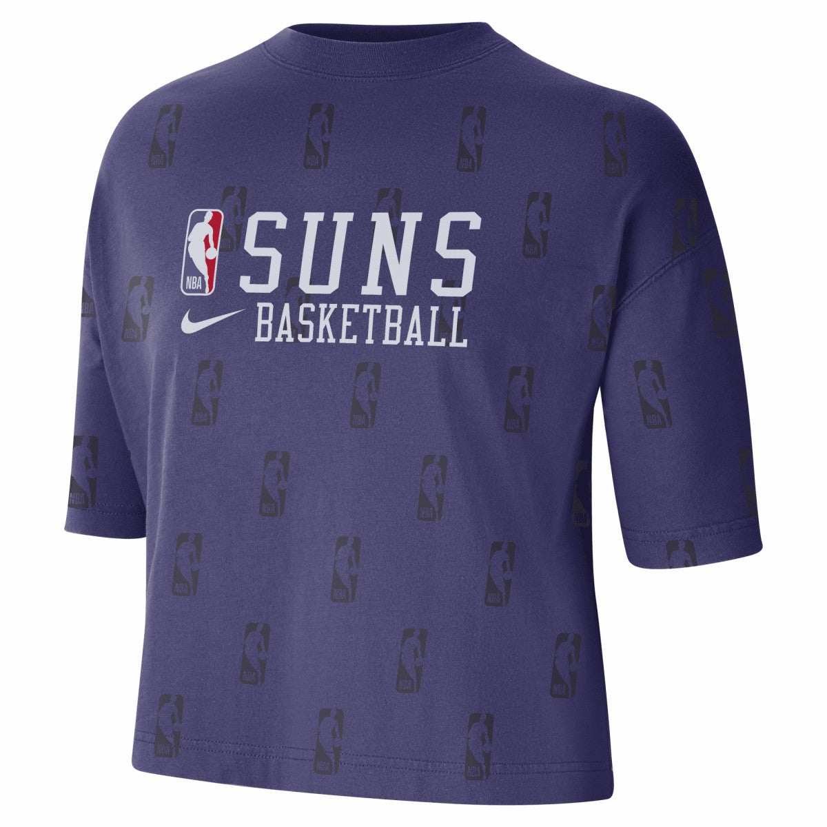 Nike Phoenix Suns Women's Allover NBA Logo Boxy T-Shirt