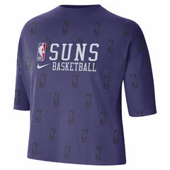 Nike Phoenix Suns Women's Allover NBA Logo Boxy T-Shirt