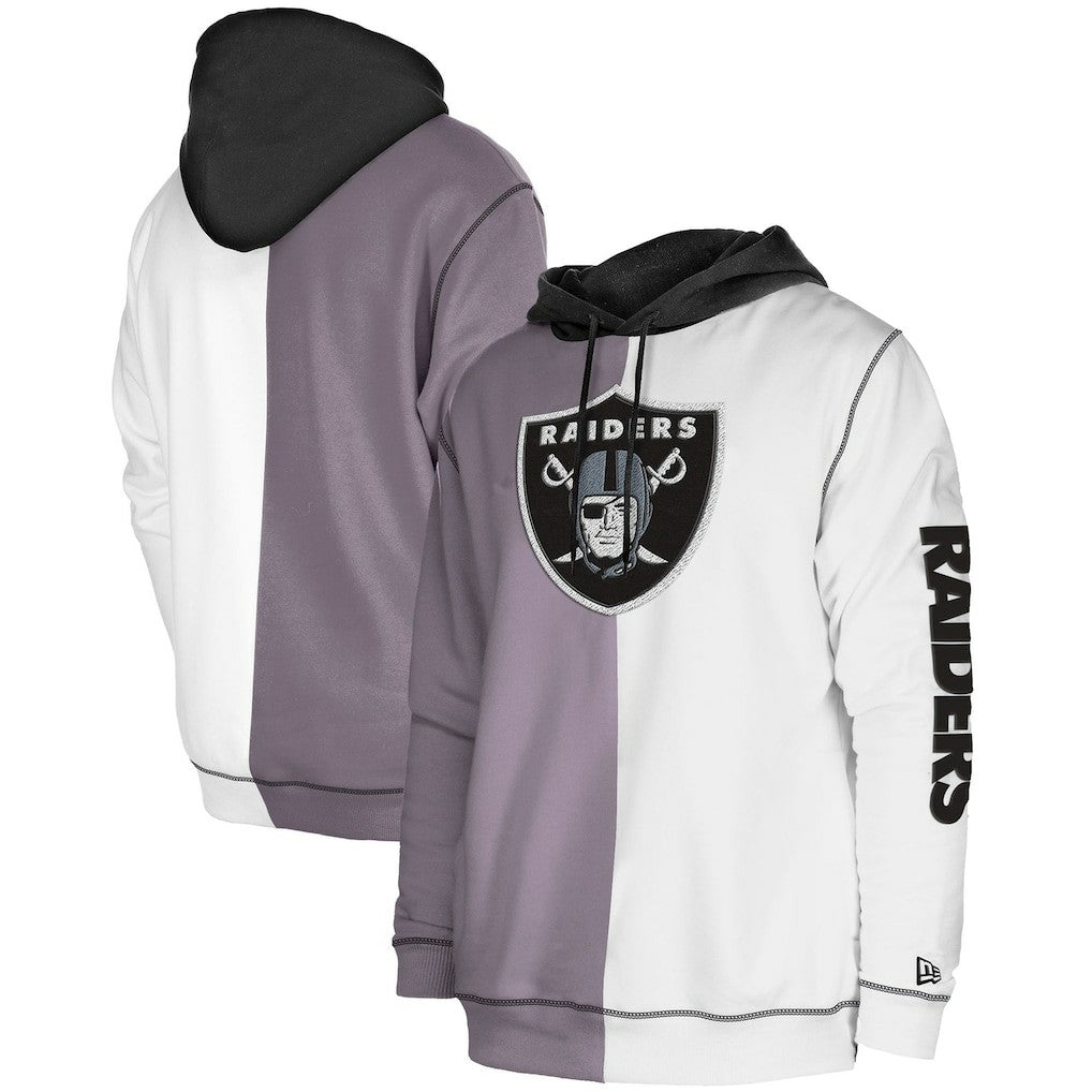 Third Down Split Raglan Pullover Hoodie - Las Vegas Raiders Hoodies