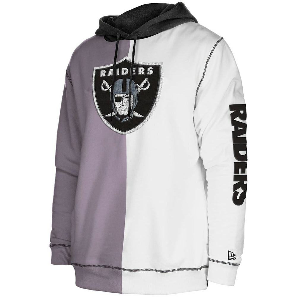 Third Down Split Raglan Pullover Hoodie - Las Vegas Raiders Hoodies