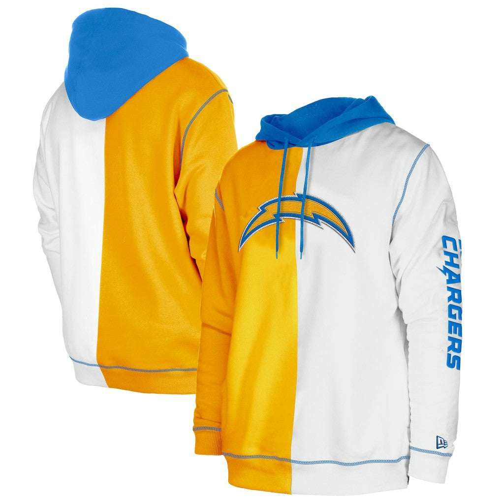Third Down Split Raglan Pullover Hoodie - Los Angeles Chargers Hoodies