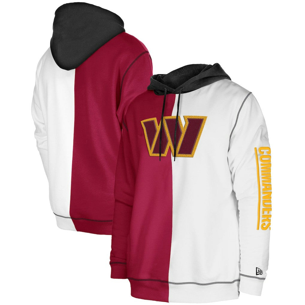 Third Down Split Raglan Pullover Hoodie - Washington Commanders Hoodies
