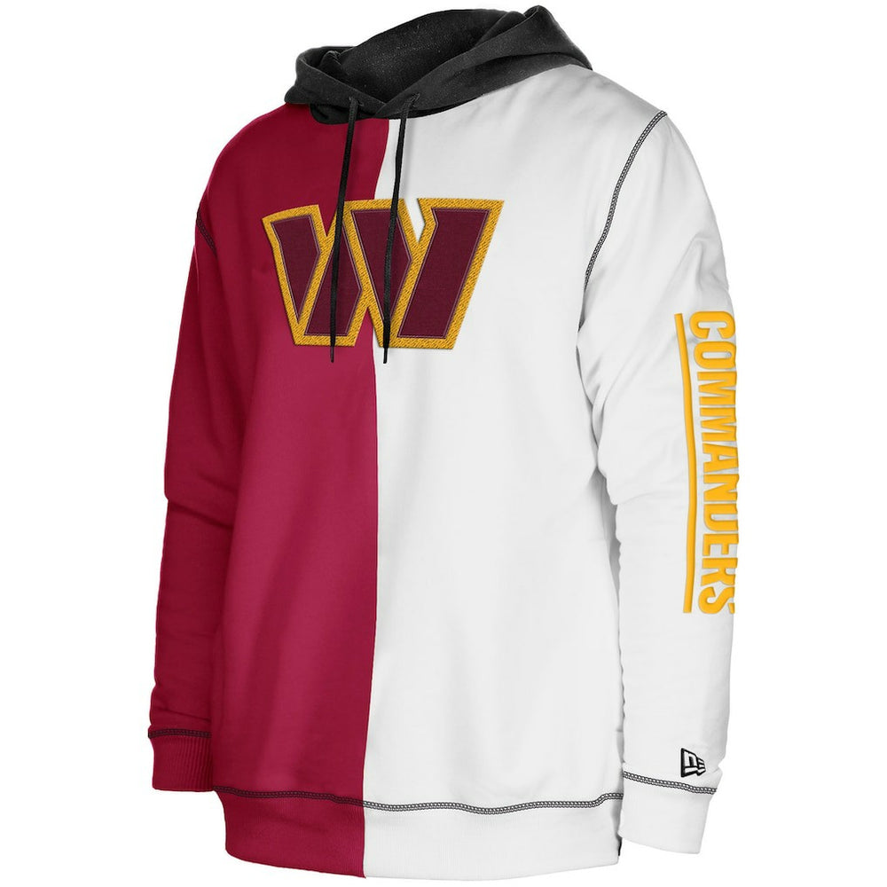 Third Down Split Raglan Pullover Hoodie - Washington Commanders Hoodies