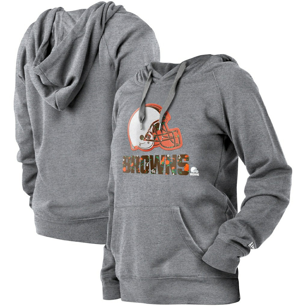 Women's Floral Raglan Pullover Hoodie - Cleveland Browns Hoodies