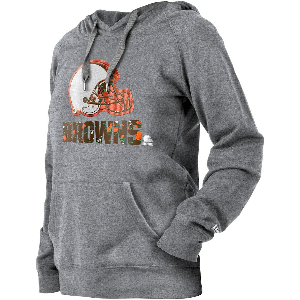 Women's Floral Raglan Pullover Hoodie - Cleveland Browns Hoodies