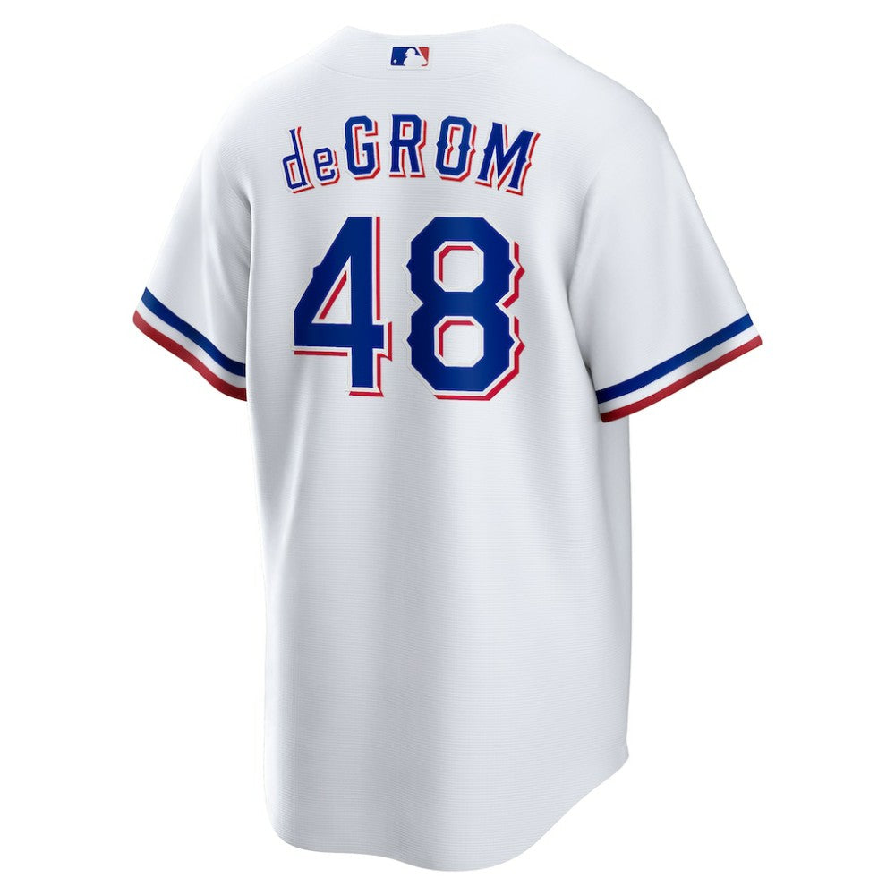 White Jacob deGrom Texas Rangers Nike Home Replica Player Jersey