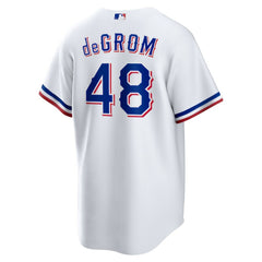 White Jacob deGrom Texas Rangers Nike Home Replica Player Jersey