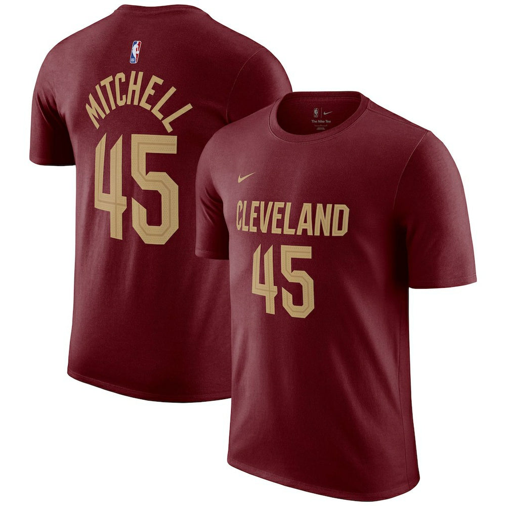 Nike Donovan Mitchell Cleveland Cavaliers Icon 2022/23 Name & Number T-Shirt sale