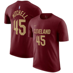 Nike Donovan Mitchell Cleveland Cavaliers Icon 2022/23 Name & Number T-Shirt sale