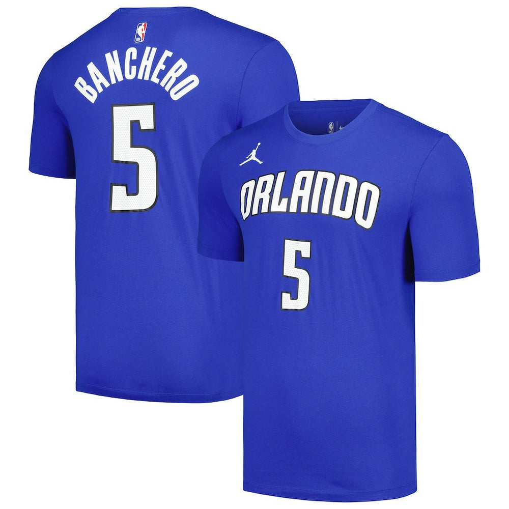 Paolo Banchero Orlando Magic Jordan Brand 2022/23 Statement Edition Name & Number T-Shirt