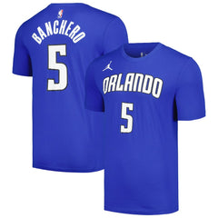 Paolo Banchero Orlando Magic Jordan Brand 2022/23 Statement Edition Name & Number T-Shirt