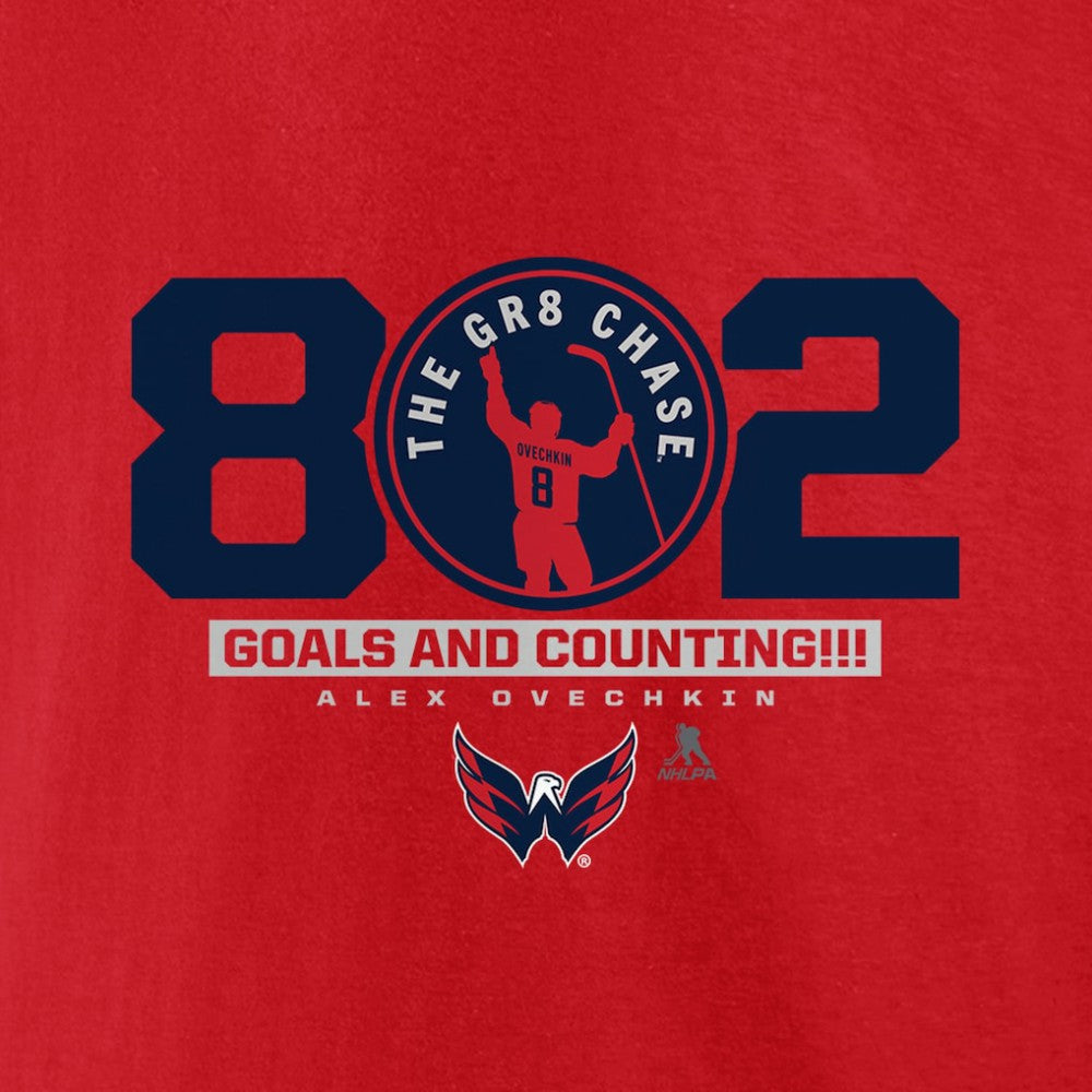 NHL Alexander Ovechkin Washington Capitals Fanatics The Gr8 Chase T-Shirt