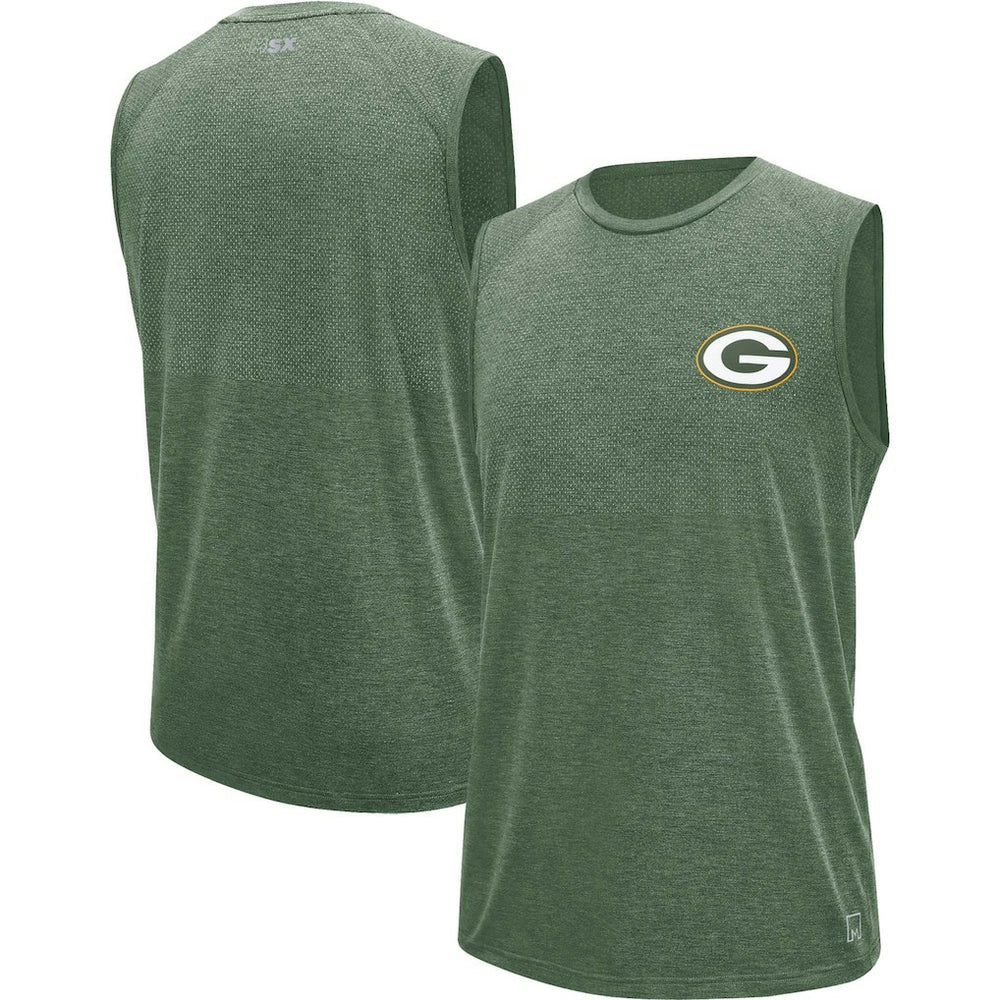 MSX by Michael Strahan Warm Up Sleeveless T-Shirt - Green Bay Packers T-shirts