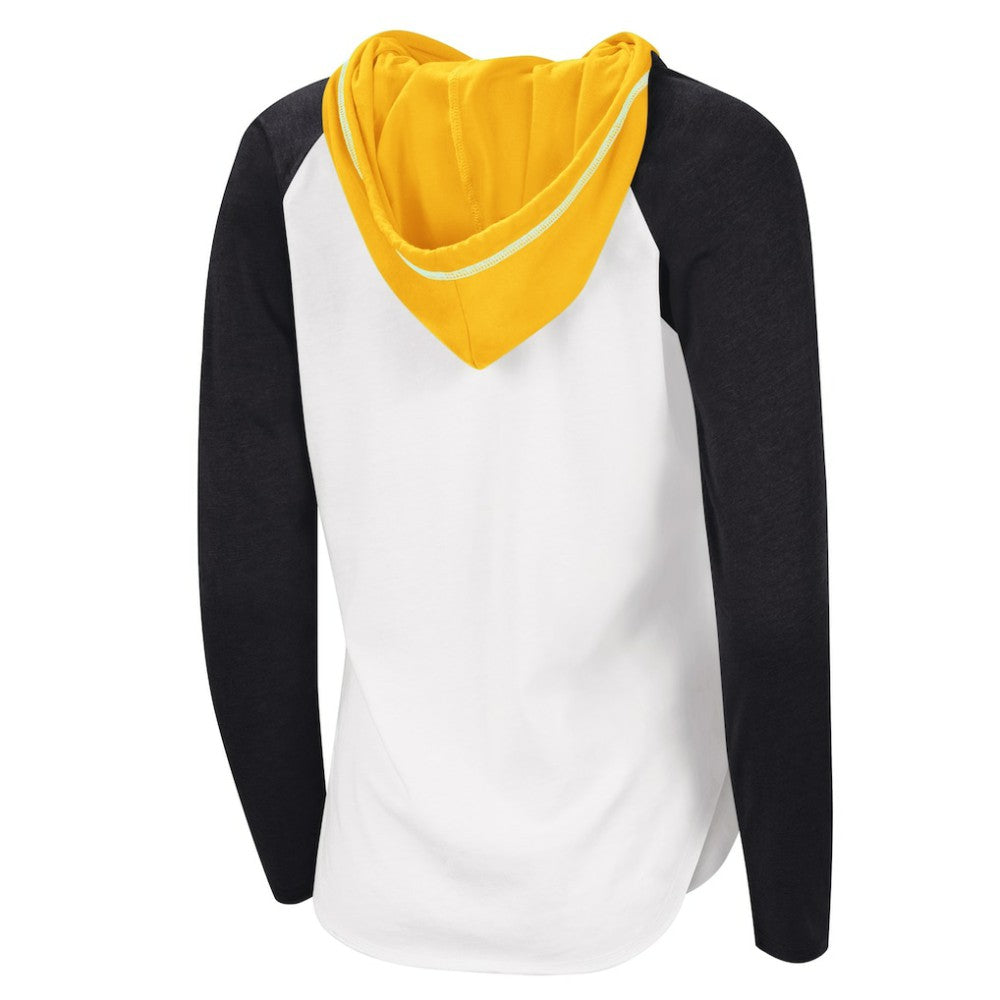 NHL Boston Bruins G-III 4Her by Carl Banks Women's MVP Raglan Lightweight Hooded T-Shirt