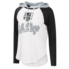 NHL Los Angeles Kings G-III 4Her by Carl Banks Women's MVP Raglan Lightweight Hooded T-Shirt