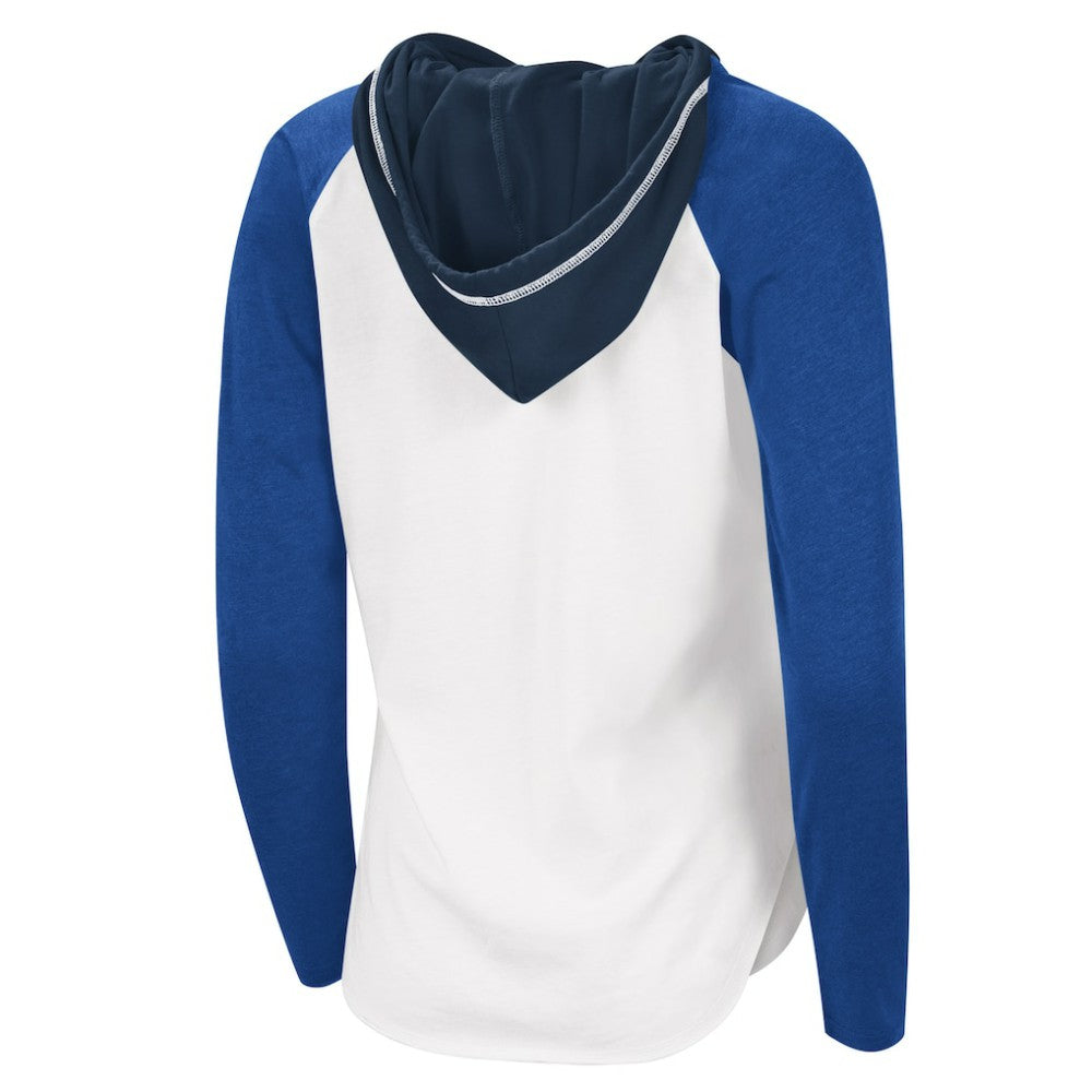 NHL St. Louis Blues G-III 4Her by Carl Banks Women's MVP Raglan Lightweight Hooded T-Shirt