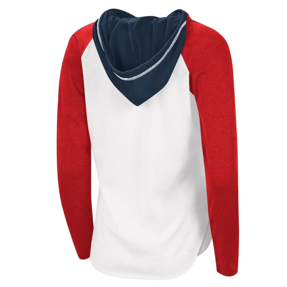 NHL Washington Capitals G-III 4Her by Carl Banks Women's MVP Raglan Lightweight Hooded T-Shirt