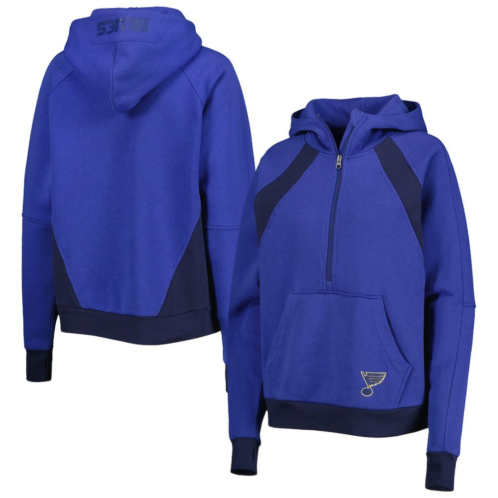 NHL St. Louis Blues Starter Women's Wishbone Half-Zip Hoodie