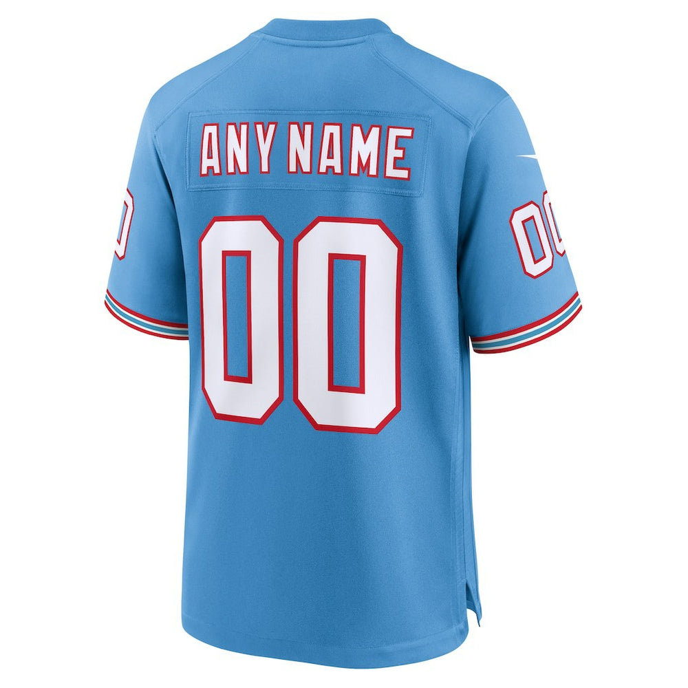 Oilers Throwback Custom Game Jersey - Tennessee Titans Jerseys