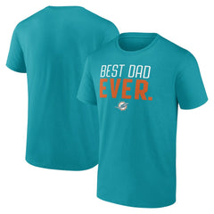 Best Dad Ever Team T-Shirt - Miami Dolphins T-shirts
