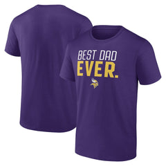 Best Dad Ever Team T-Shirt - Minnesota Vikings T-shirts
