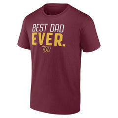 Best Dad Ever Team T-Shirt - Washington Commanders T-shirts