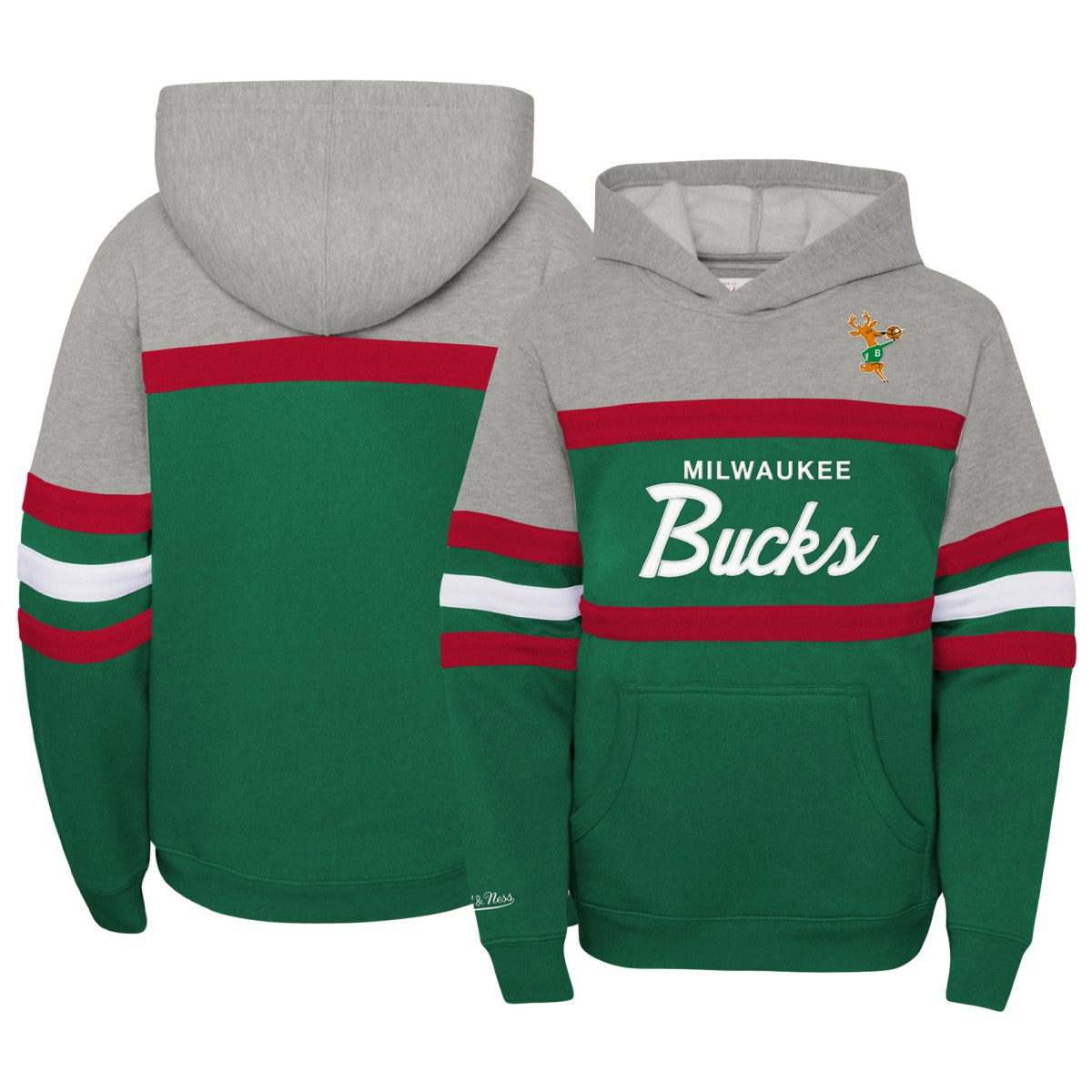 Mitchell & Ness Milwaukee Bucks Youth Hardwood Classics Head Coach Pullover Hoodie