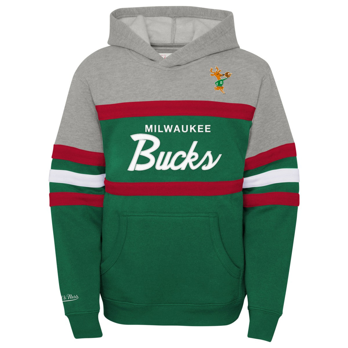 Mitchell & Ness Milwaukee Bucks Youth Hardwood Classics Head Coach Pullover Hoodie