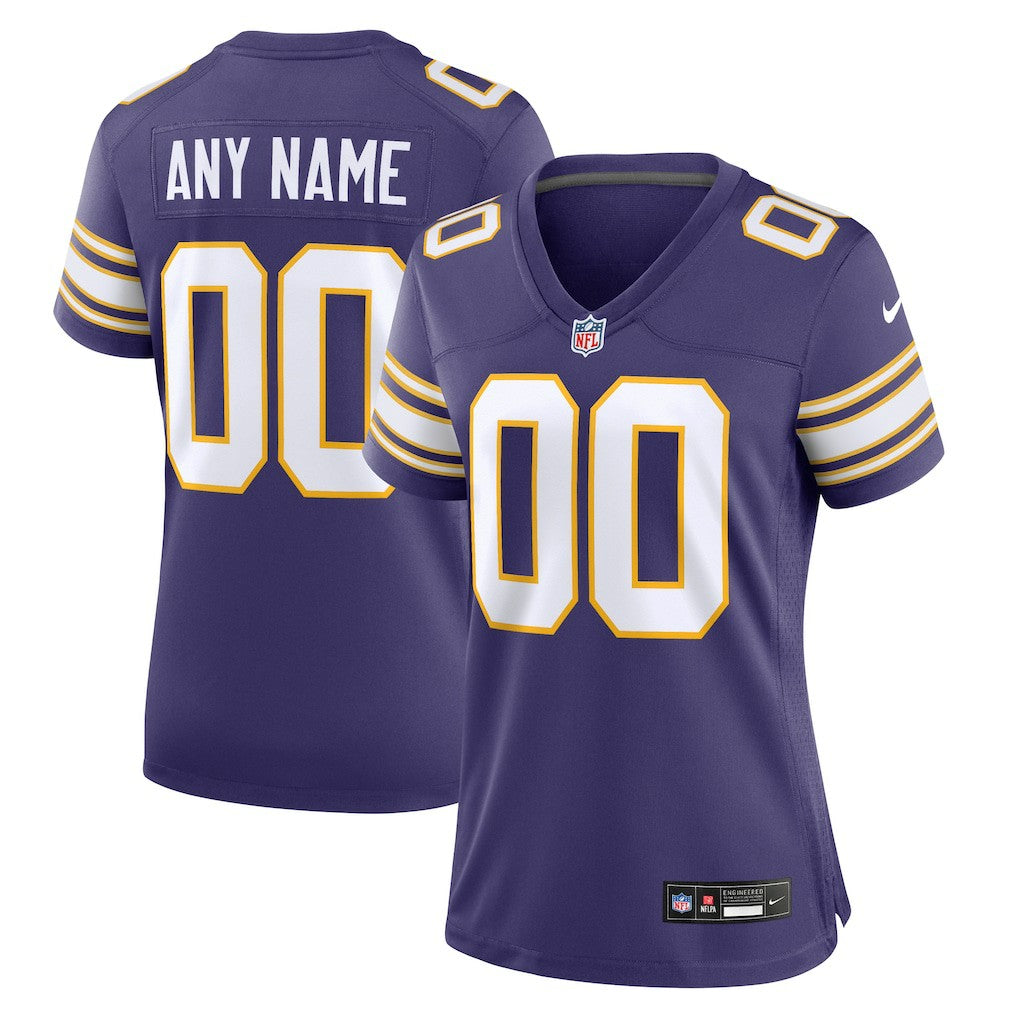 Women's Classic Custom Game Jersey - Minnesota Vikings Jerseys
