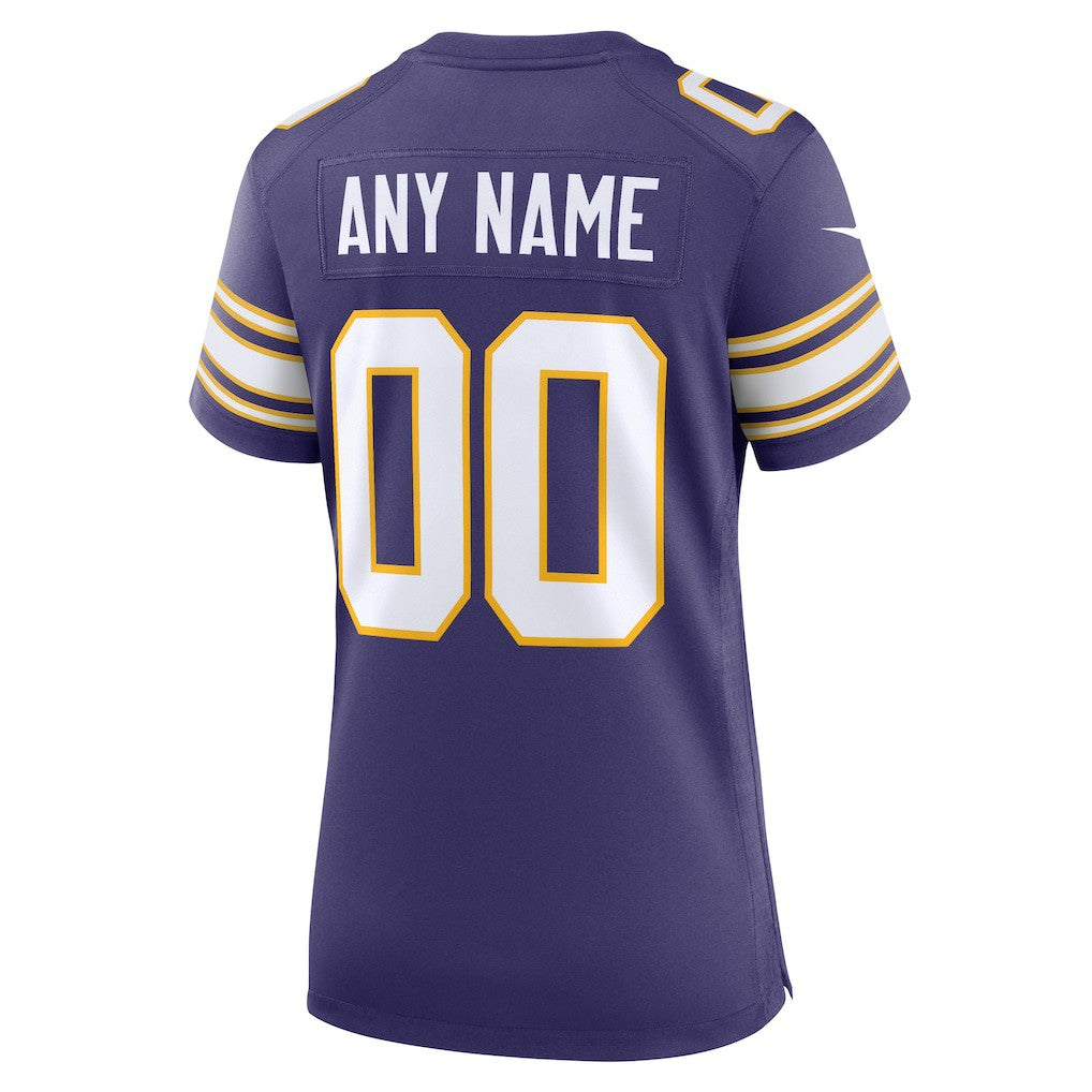Women's Classic Custom Game Jersey - Minnesota Vikings Jerseys