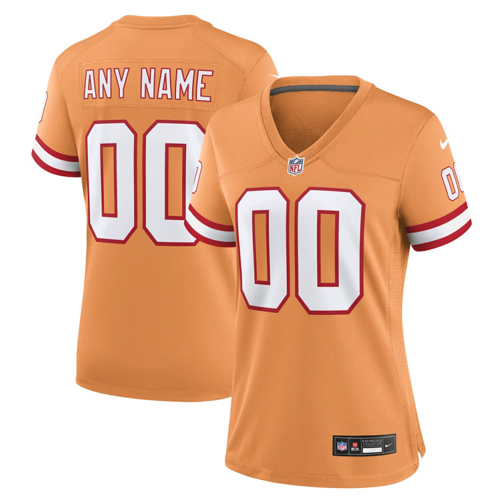 Women's Custom Throwback Game Jersey - Tampa Bay Buccaneers Jerseys