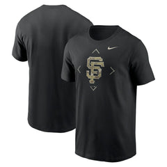 Black San Francisco Giants Nike Camo Logo T-Shirt