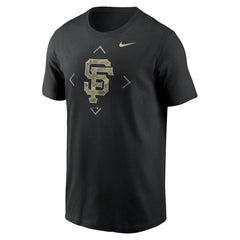 Black San Francisco Giants Nike Camo Logo T-Shirt