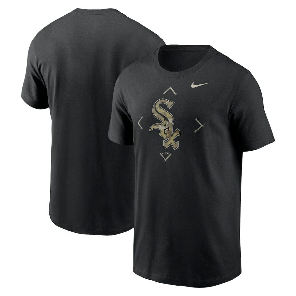 Black Chicago White Sox Nike Camo Logo T-Shirt