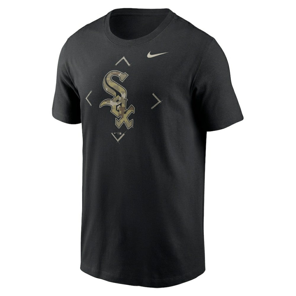 Black Chicago White Sox Nike Camo Logo T-Shirt