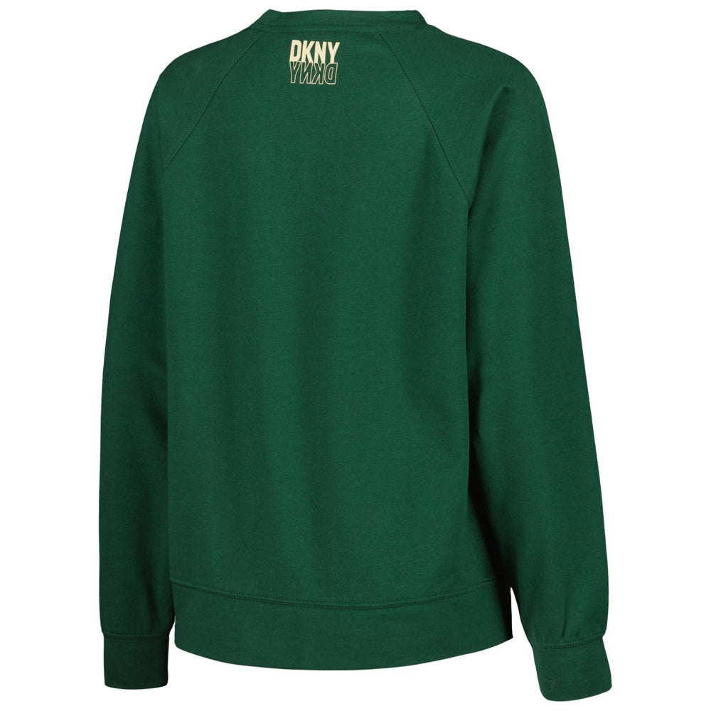 Milwaukee Bucks DKNY Sport Women's Regina Raglan Pullover Sweatshirt