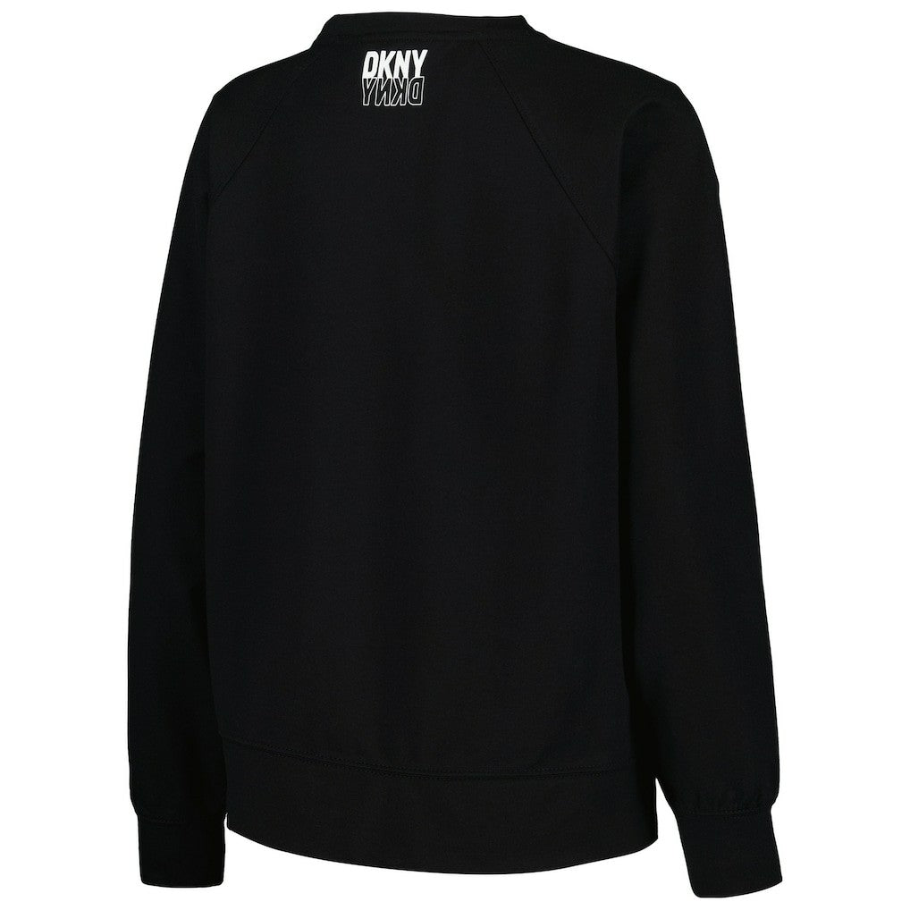 Brooklyn Nets DKNY Sport Women's Regina Raglan Pullover Sweatshirt