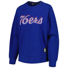 Philadelphia 76ers DKNY Sport Women's Regina Raglan Pullover Sweatshirt