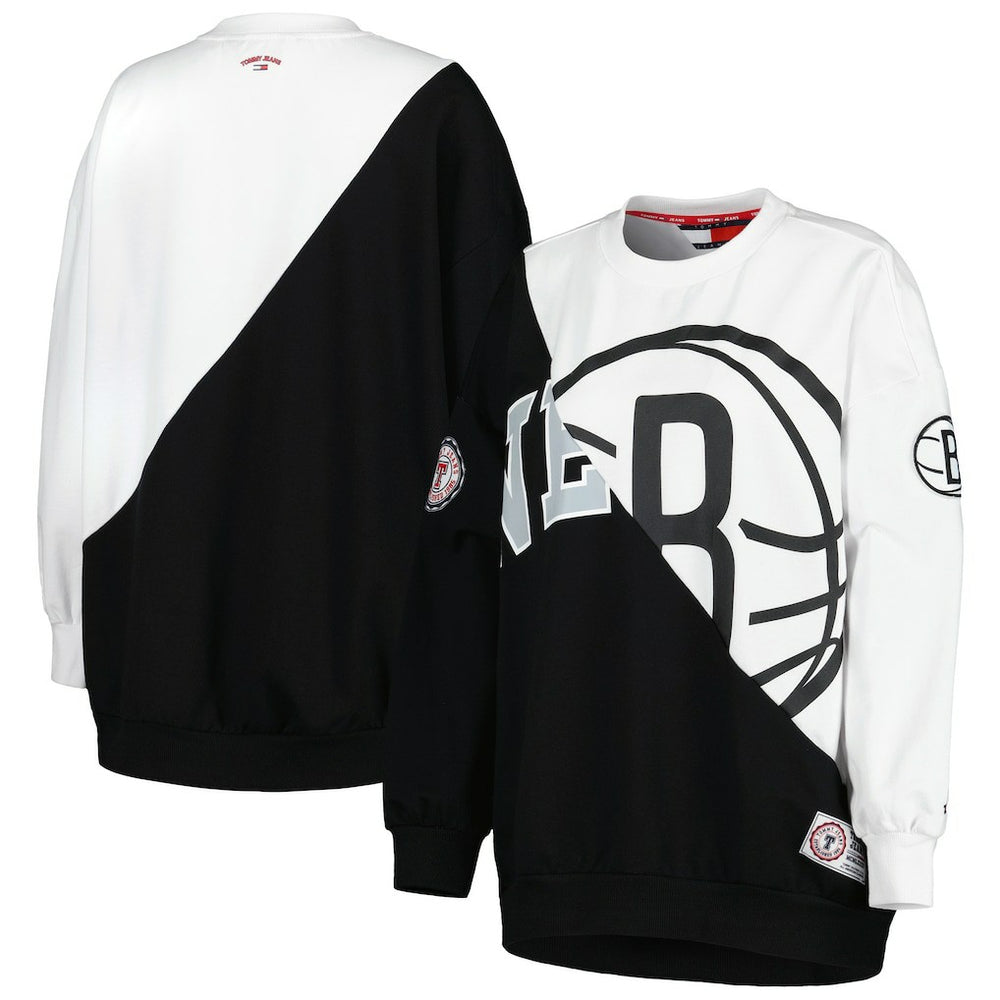 Brooklyn Nets Tommy Jeans Women's Ariel Pullover Sweatshirt