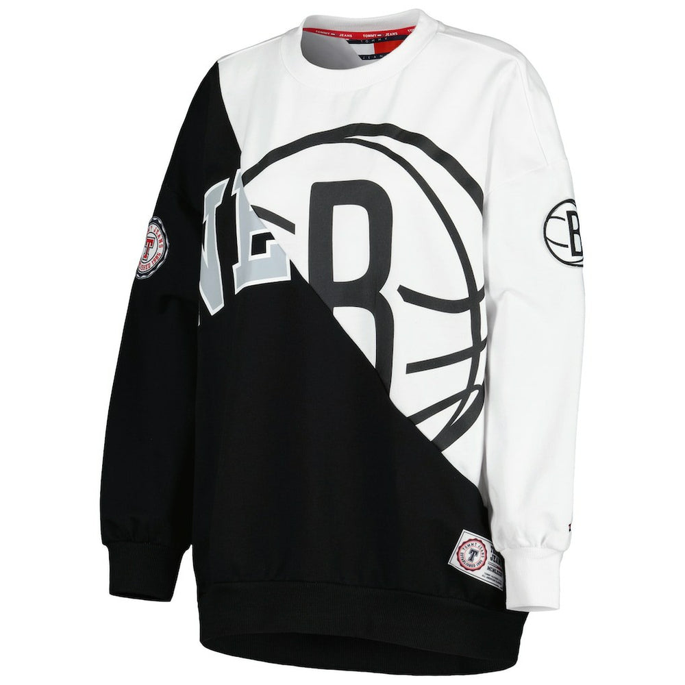 Brooklyn Nets Tommy Jeans Women's Ariel Pullover Sweatshirt