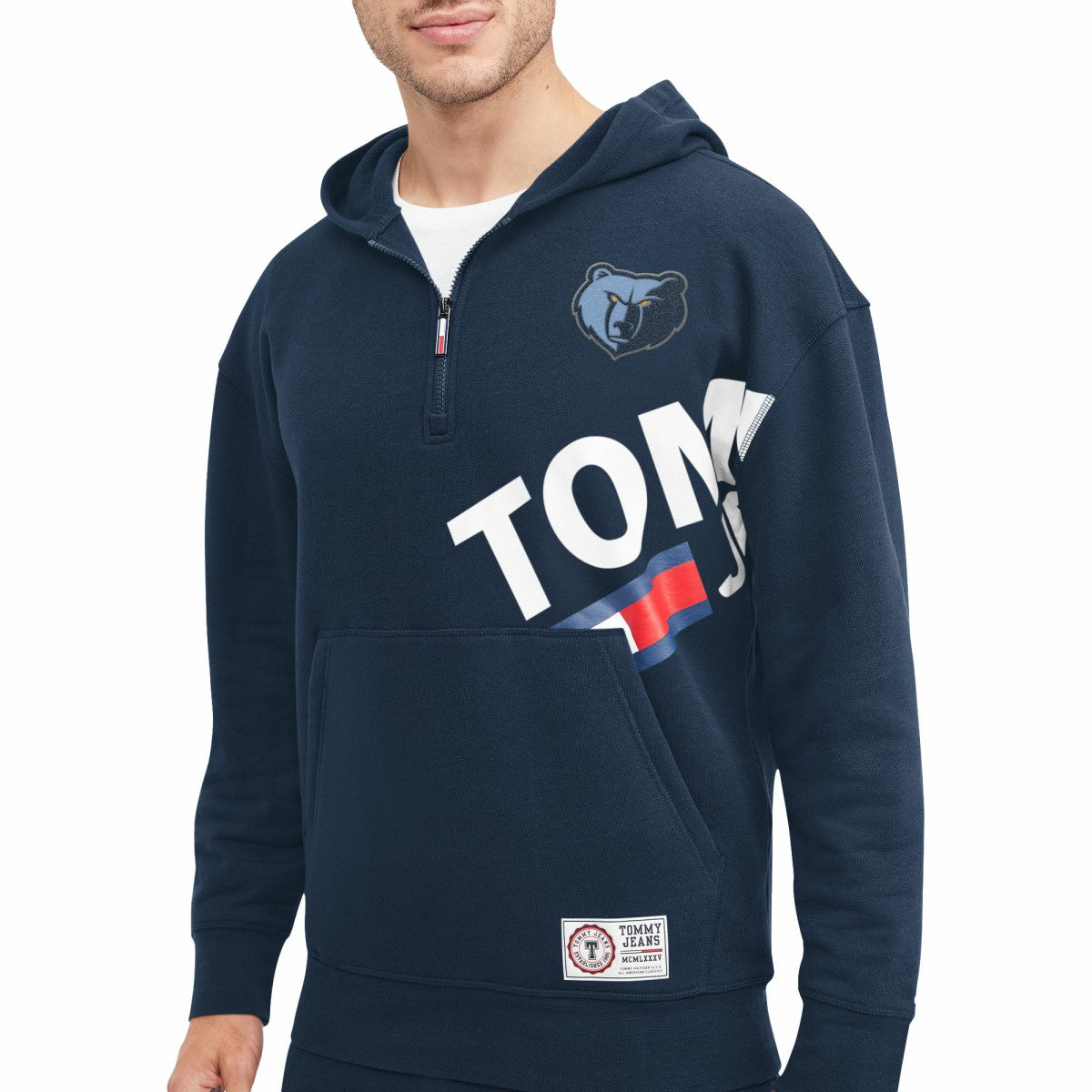 Memphis Grizzlies Tommy Jeans Bernard Half-Zip Hoodie