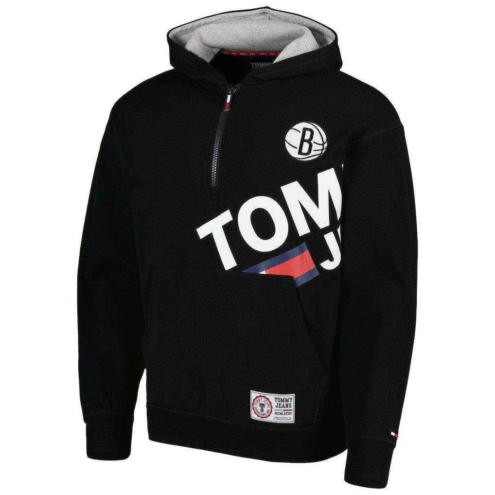 Brooklyn Nets Tommy Jeans Bernard Half-Zip Hoodie