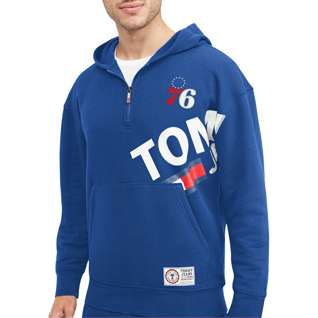 Philadelphia 76ers Tommy Jeans Bernard Half-Zip Hoodie